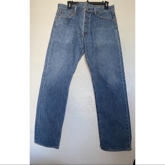 Levis 501 Button Fly Denim Jeans| Levis 501 - Picture 2 of 7